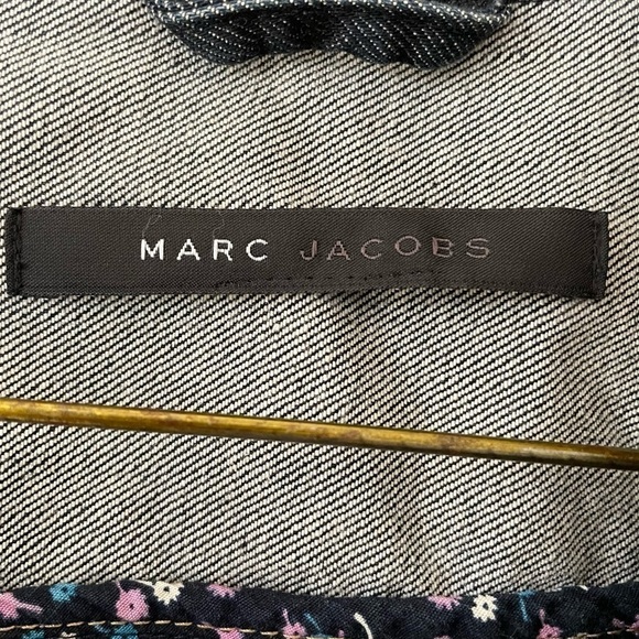 Marc Jacobs Jean Jacket S Denim Fitted Vented Contrast Stitching Retro y2k - Picture 3 of 8